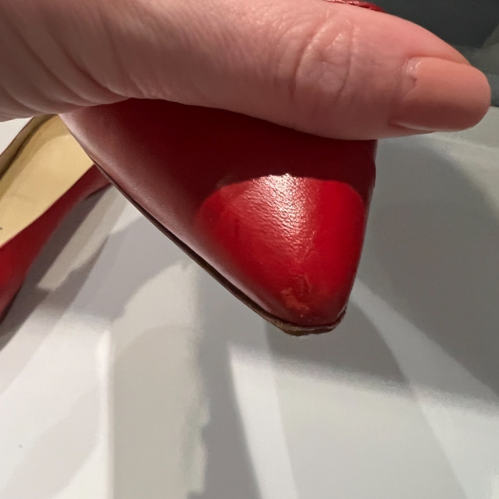 Pre-Owned Sarah Flint Natalie in Red Vacchetta Leather - Picture 8 of 13